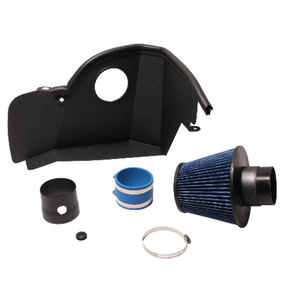 Fits 2015-17 Mustang 2.3L Ecoboost Cold Air Intake Kit (Blackout Finish)-18505 - Car Part People