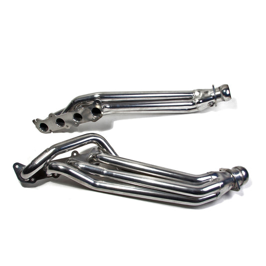 Fits 2011-2023 Mustang GT 5.0 1-7/8 Long Tube Exhaust Headers-Silver-18560 - Car Part People