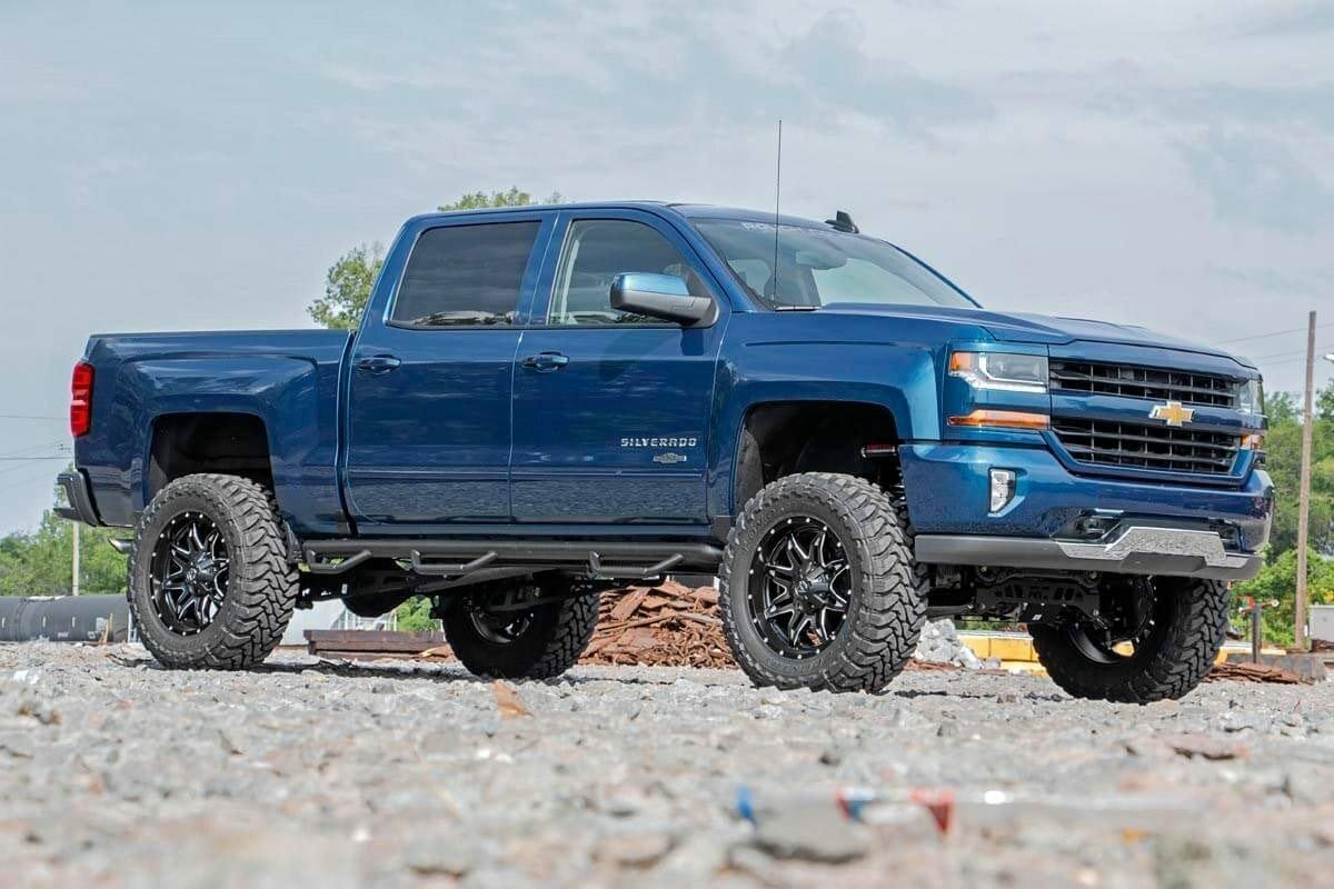 Fits Chevy/GMC 1500 (14-18 & Classic) 7" Lift Kit Alum/Stamp Steel Vertex 18750