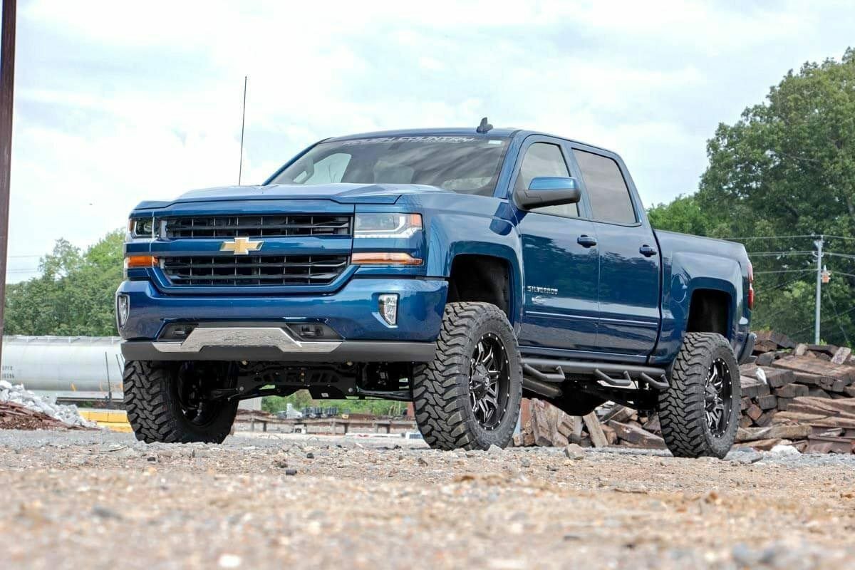Fits Chevy/GMC 1500 (14-18 & Classic) 7" Lift Kit Alum/Stamp Steel Vertex 18750