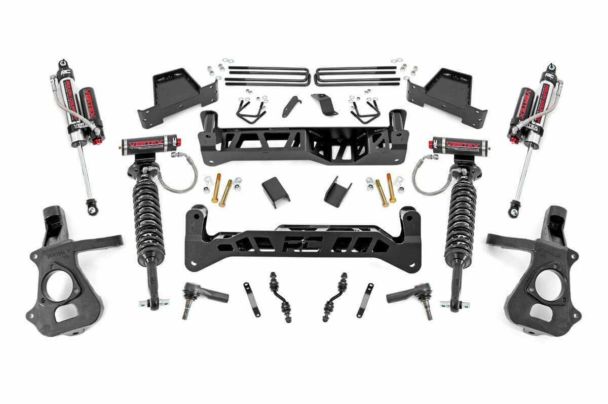 Fits Chevy/GMC 1500 (14-18 & Classic) 7" Lift Kit Alum/Stamp Steel Vertex 18750