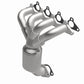 Catalytic Converter with Integrated Exhaust Manifold for HM Grade Federal / EPA Compliant Direct-Fit Manifold Catalytic