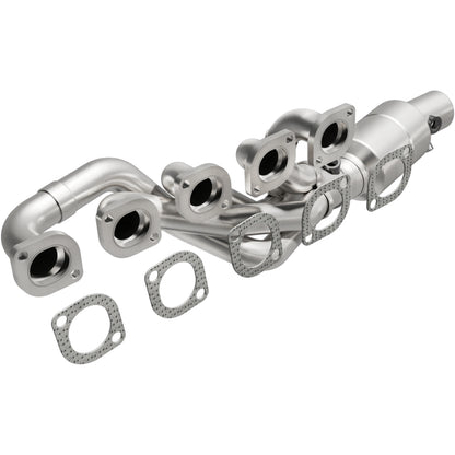 Catalytic Converter with Integrated Exhaust Manifold for HM Grade Federal / EPA Compliant Direct-Fit Manifold Catalytic