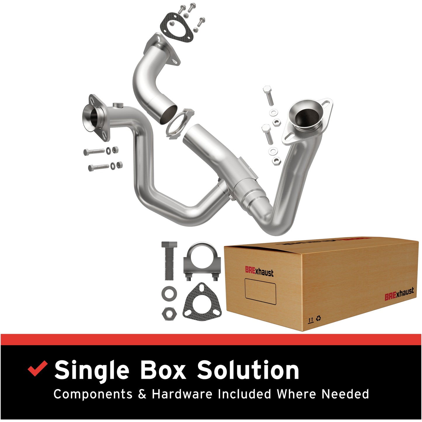 1999-2004 Ford F-250 Super Duty Direct-Fit Front Pipe Kit 107-0008