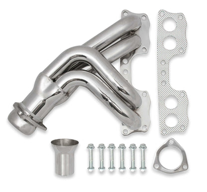 Flowtech Shorty Header for 75-88 Toyota Pickup w/ 20R/22R, Polished Stainless  - 19002FLT
