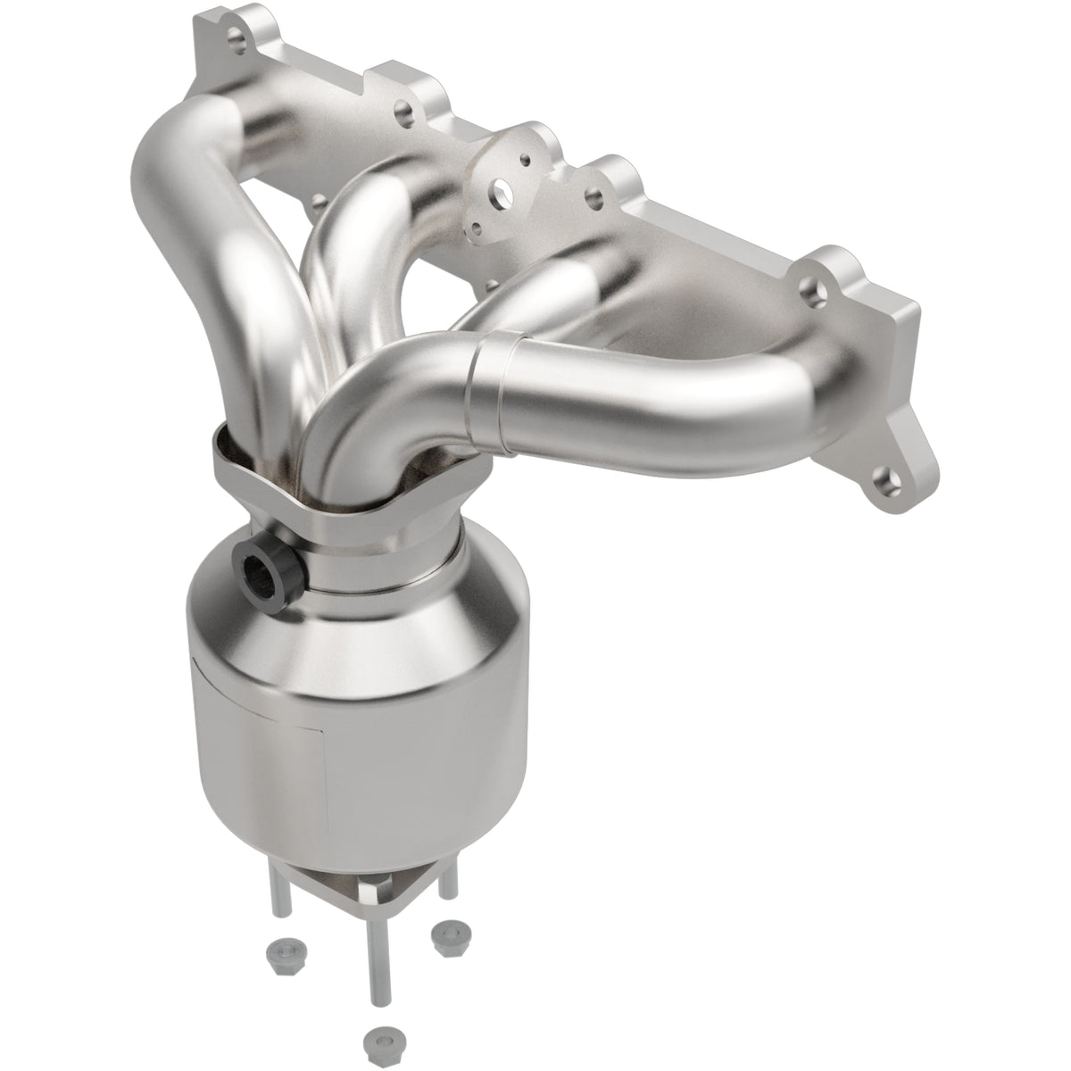 Catalytic Converter with Integrated Exhaust Manifold for HM Grade Federal / EPA Compliant Direct-Fit Manifold Catalytic