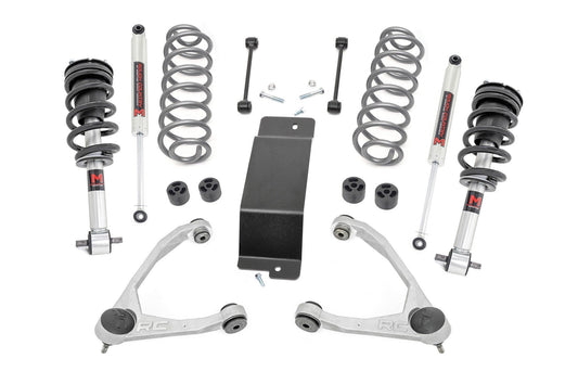 Rough Country 3.5 Inch Lift Kit - M1 Struts - Forged UCAs - Chevy/GMC SUV 1500 2WD/4WD (2007-2020) - 19340