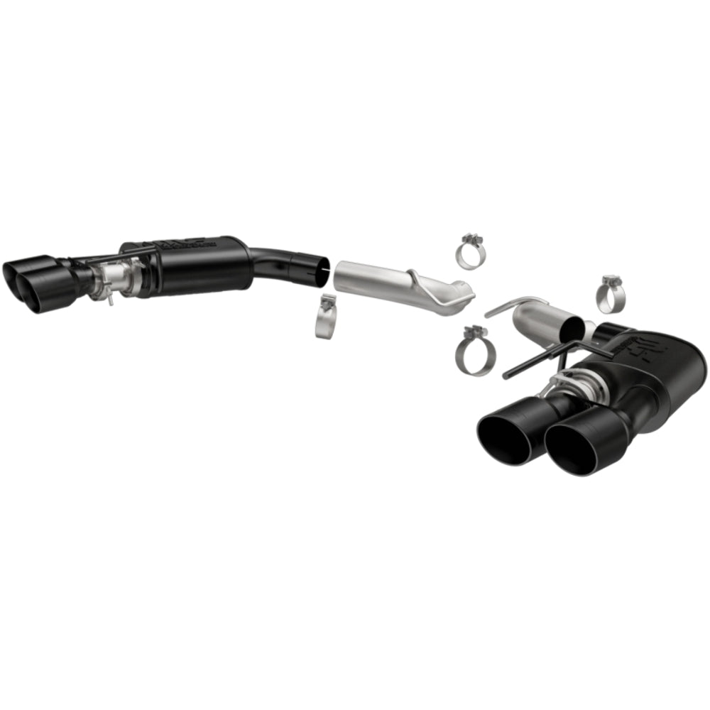 2018-2021 Ford Mustang System Competition Axle-Back Black 19419 Magnaflow - Axle Back Exhaust Car Part People