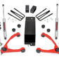 Fits Chevy/GMC 1500 (14-16) 3.5 Inch Lift Kit; Forged UCA; N3 Strut; 19432RED