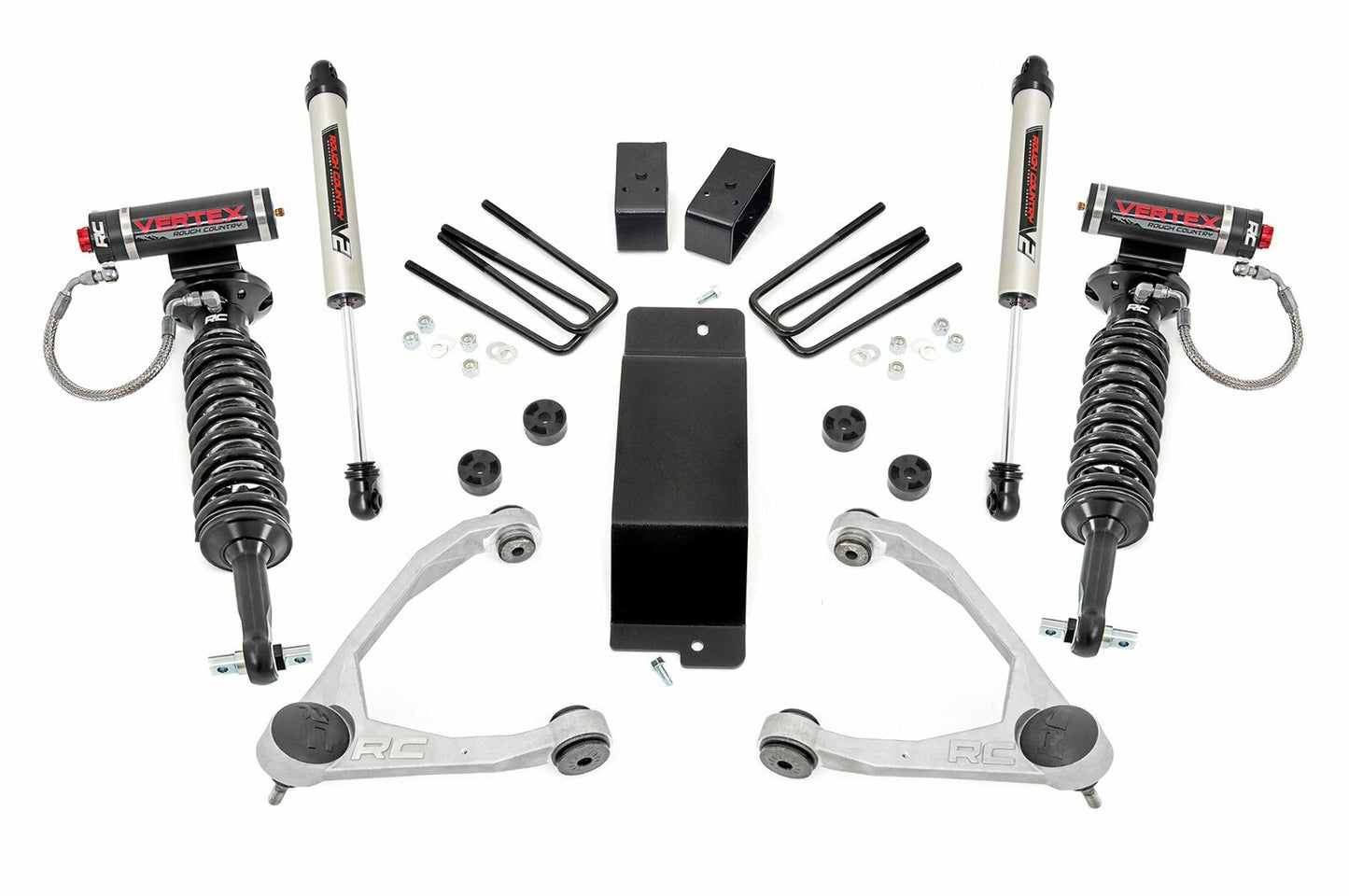 Fits Chevy/GMC 1500 (07-16) 3.5 Inch Lift Kit; Forged UCA; Vertex/V2; 19457