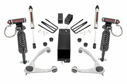 Fits Chevy/GMC 1500 (07-16) 3.5 Inch Lift Kit; Forged UCA; Vertex/V2; 19457