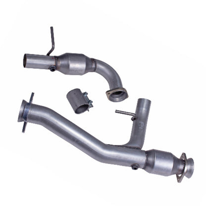 Fits 2011-2014 Ford F150 Coyote 5.0 Truck 3" Short Mid Y Pipe w/Converters-19471 - Car Part People