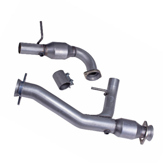 Fits 2011-2014 Ford F150 Coyote 5.0 Truck 3" Short Mid Y Pipe w/Converters-19471 - Car Part People