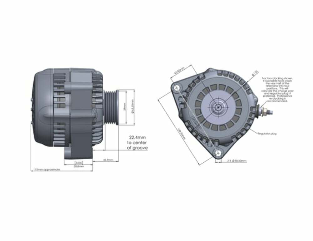Holley Premium Alternator - 197-304