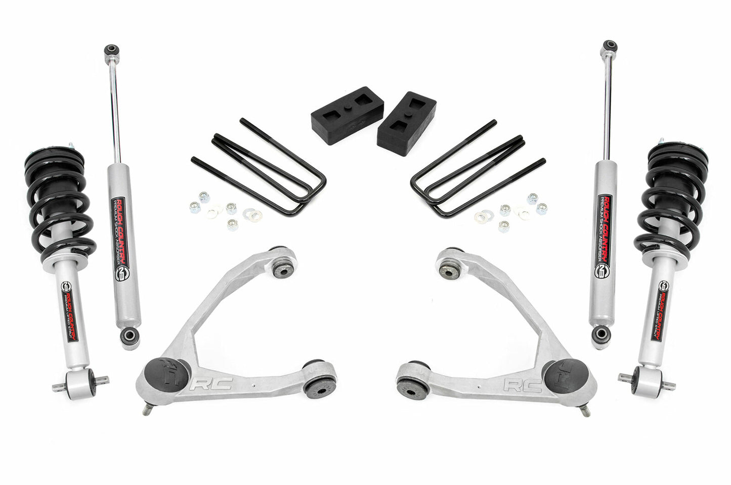 Fits Chevy/GMC 1500 (14-16) 3.5 Inch Lift Kit; Cast Steel; N3 Strut; 198.23