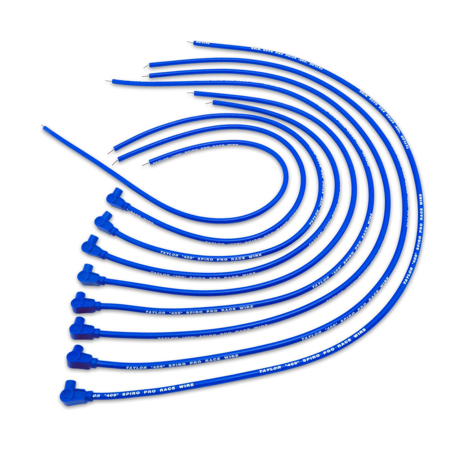 Spark Plug Wire Set Universal 10.4mm Silicone Spiro Pro 409 409 90? Blue 79651