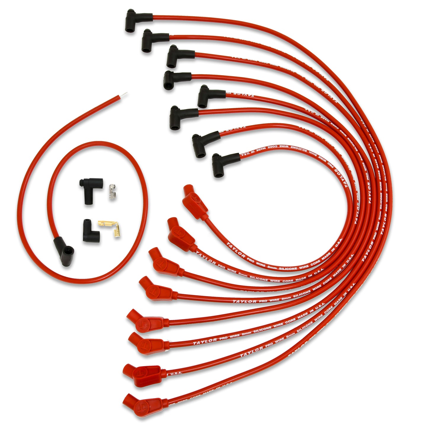 Spark Plug Wire Set Universal 10.4mm Silicone Spiro Pro 409 409 350 ohm/ft 79233