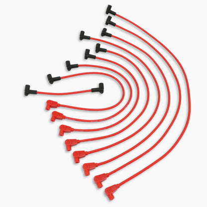 Spark Plug Wire Set Universal 8mm Silicone Spiro Pro 350 ohm/ft Black 76047