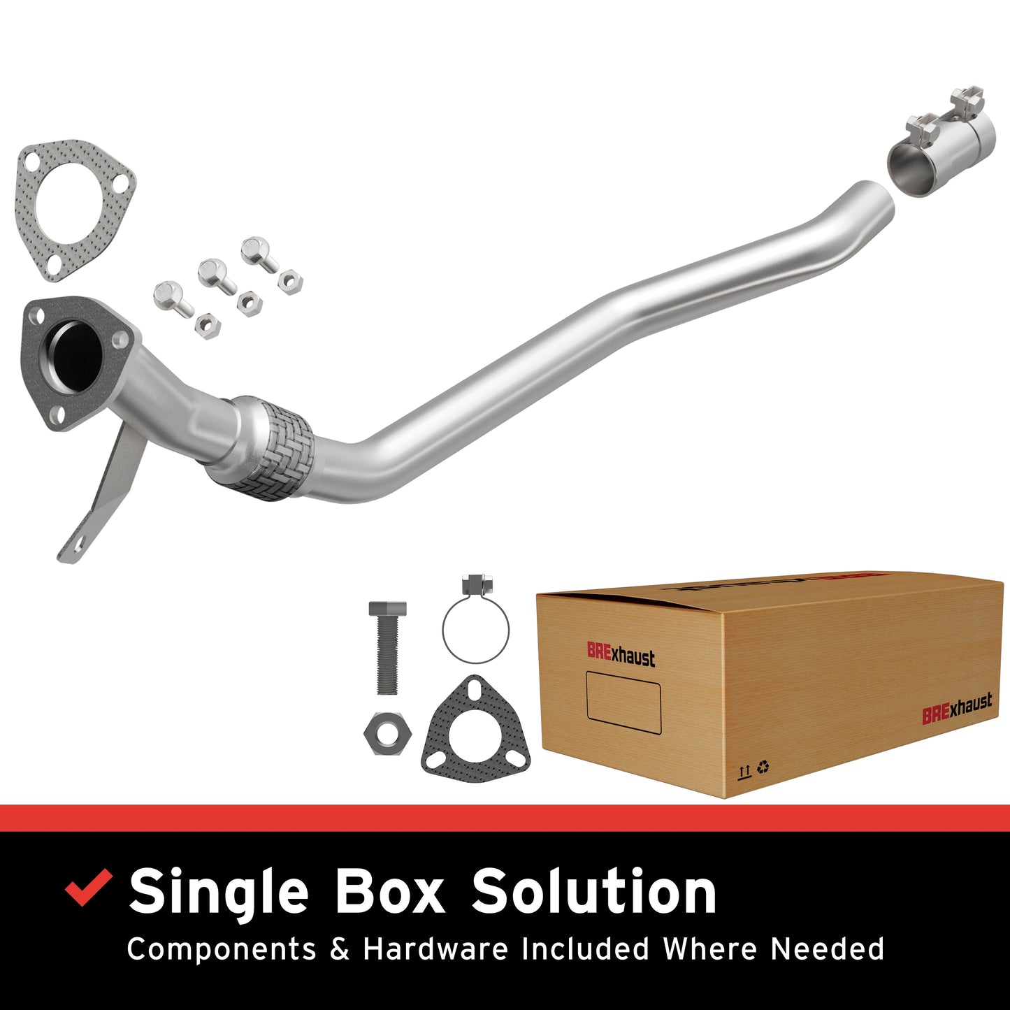 2005-2008 Audi A4 Direct-Fit Front Pipe Kit 107-0259
