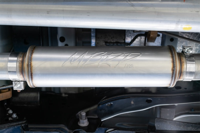 Fits 2017-22 Ford F-250 Super Duty 4" Resonator Back; Single Side; T304-S5247304 - Exhaust Systems Car Part People