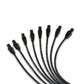 Spark Plug Wire Set Universal 8mm Silicone Spiro Pro 180? 350 ohm/ft Black 73055