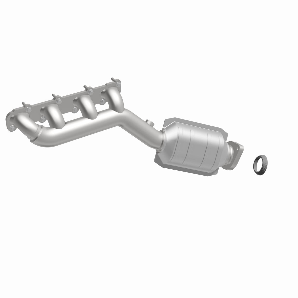 Catalytic Converter with Integrated Exhaust Manifold for HM Grade Federal / EPA Compliant Direct-Fit Manifold Catalytic