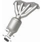 Catalytic Converter with Integrated Exhaust Manifold for HM Grade Federal / EPA Compliant Direct-Fit Manifold Catalytic