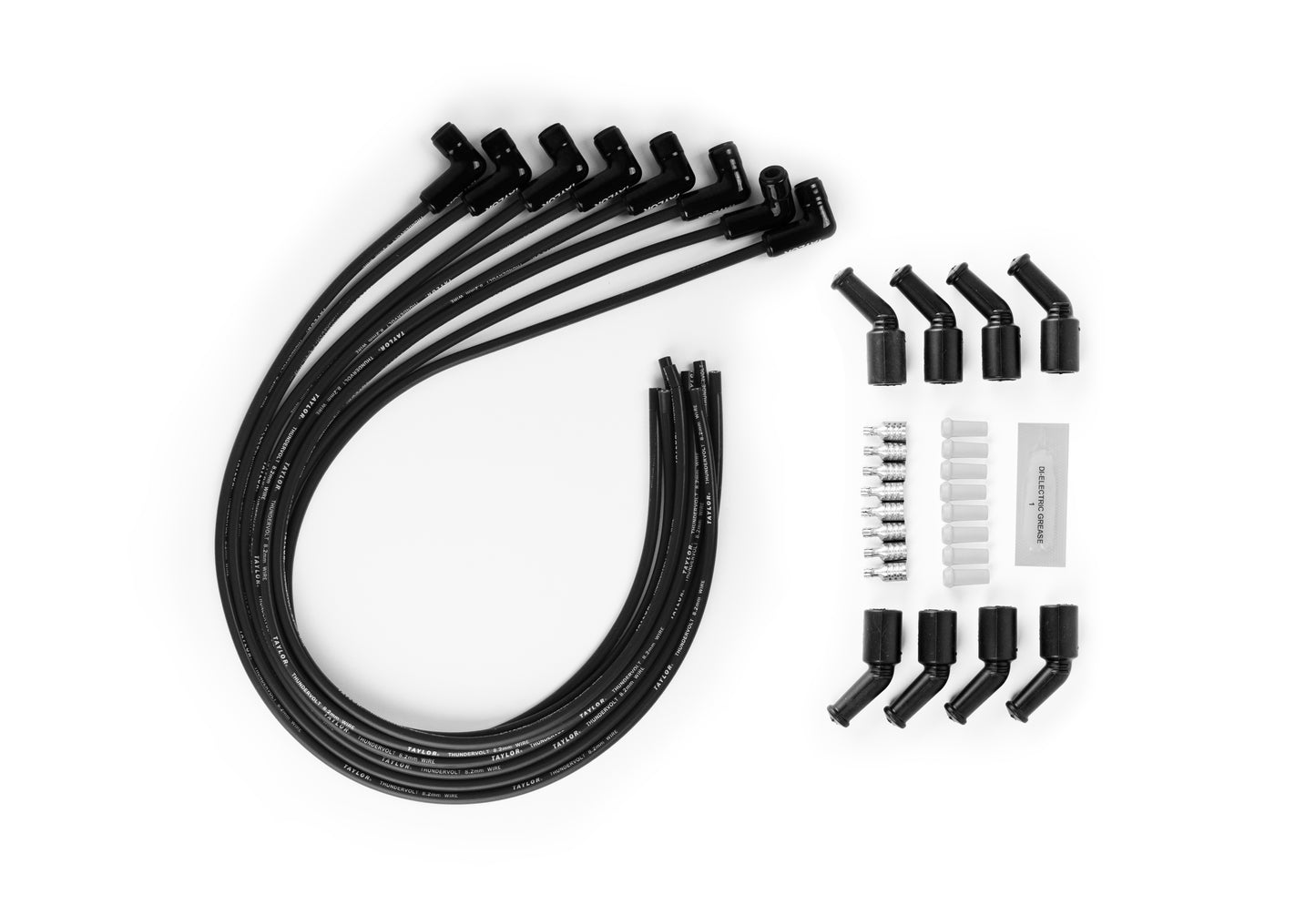 Spark Plug Wire Set Universal Silicone ThunderVolt 8.2mm 90? 40 ohm/ft 85061-B