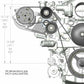 Polished Passenger's Side Bracket Only (A/C)-Fits Sanden SD508 or SD7 20-134P