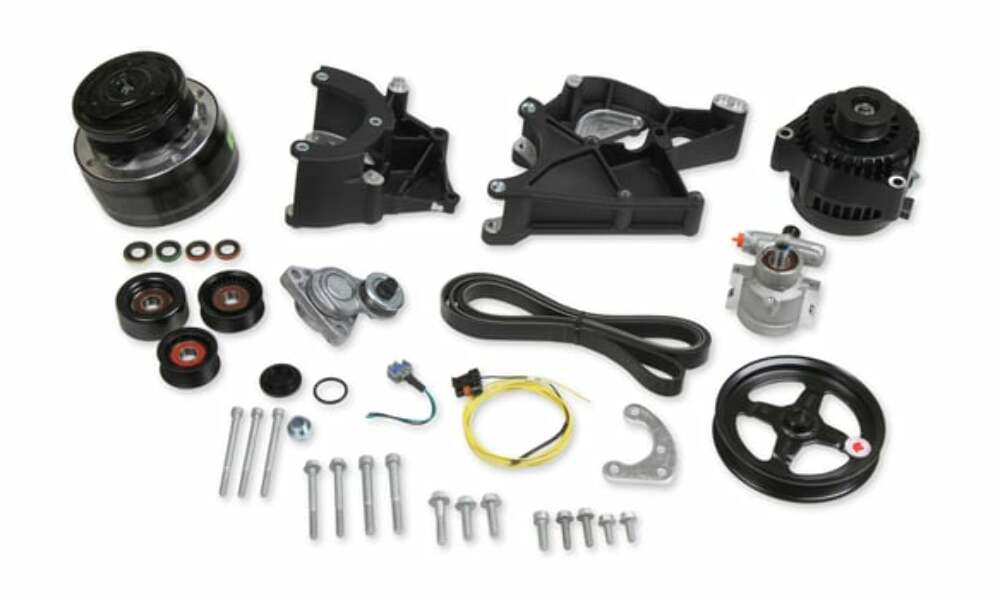 LS/LT Complete Accessory Drive Kit- Black Finish - 20-136BK