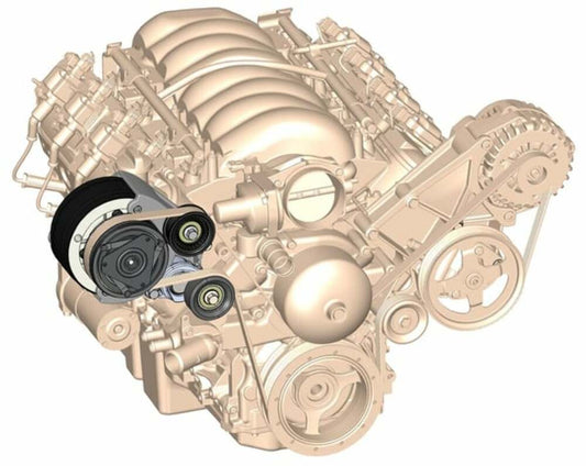 Passenger's Side A/C Bracket-R4 A/C Compressor, Tensioner, & Pulleys 20-140P