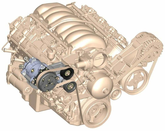 LS A/C Accessory Drive Includes SD508 A/C Compressor Tensioner & Pulleys 20-141
