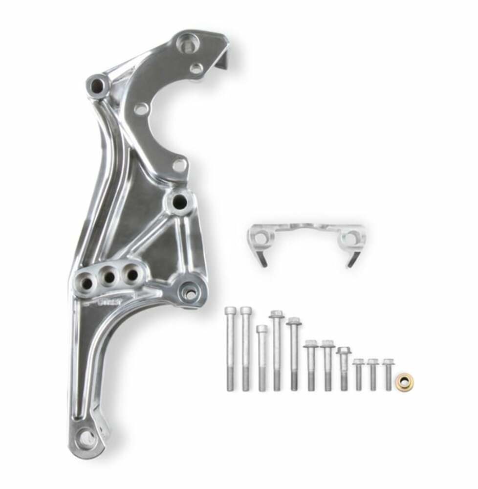 Low LS Accessory Drive Bracket - Drivers Side P/S & Alt Bracket Polished 20-155P