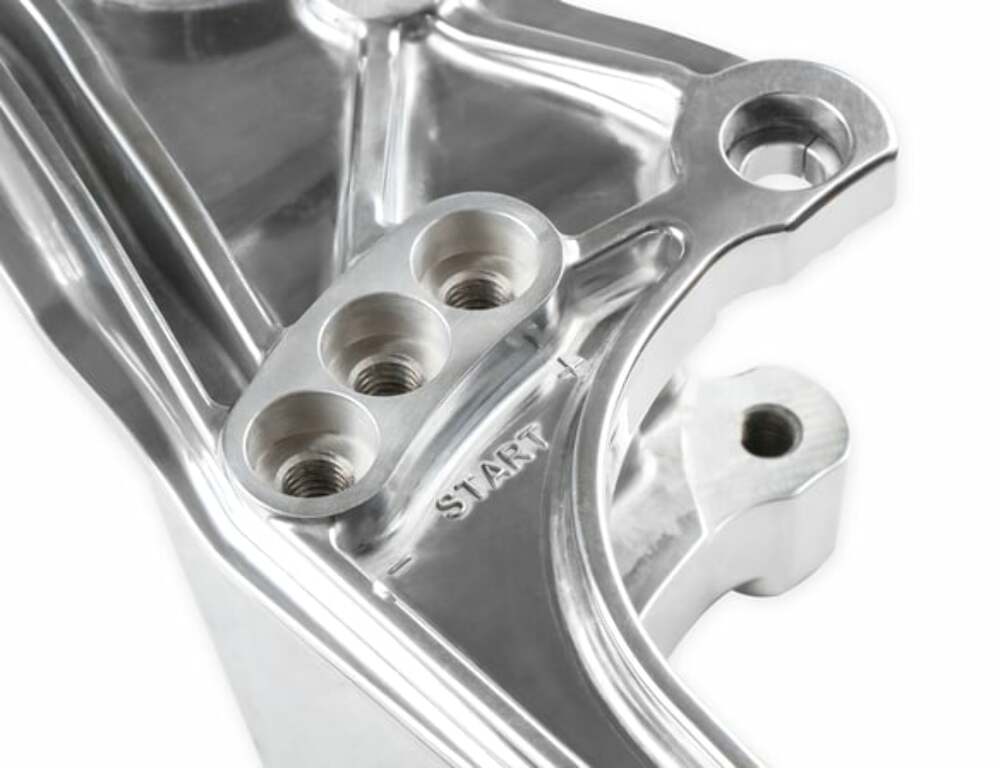 Low LS Accessory Drive Bracket - Drivers Side P/S & Alt Bracket Polished 20-155P