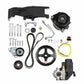 Low LS Drive System (Alt, P/S w/o A/C) Driver's Side- Black Finish - 20-156BK