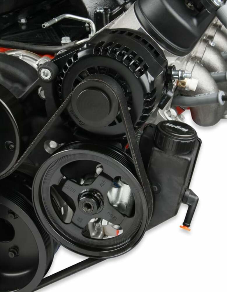 Holley 20-180BK Premium Black Mid-Mount Complete Accessory System