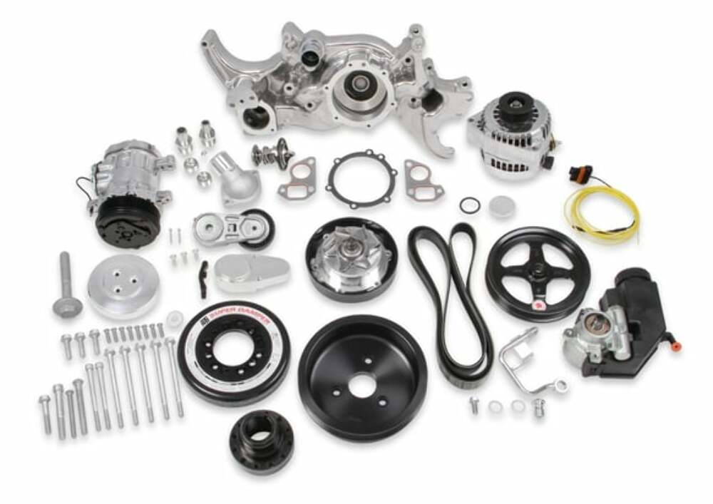 Holley Premium Polished Mid-Mount Complete Accessory System - 20-180P