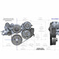 LS Engine Drive w/ Alternator, P/S Pump, Tensioner, Damper, Belt&Pulleys 20-186P