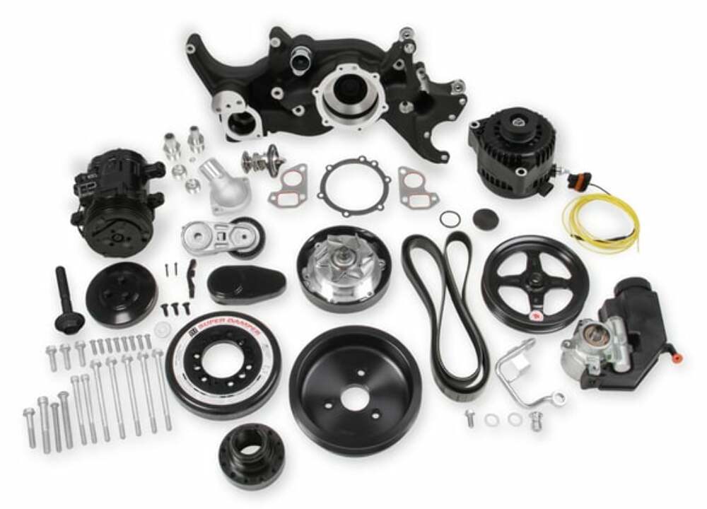 Holley Premium Black Mid-Mount LS7 Complete Accessory System - Dry Sump 20-190BK