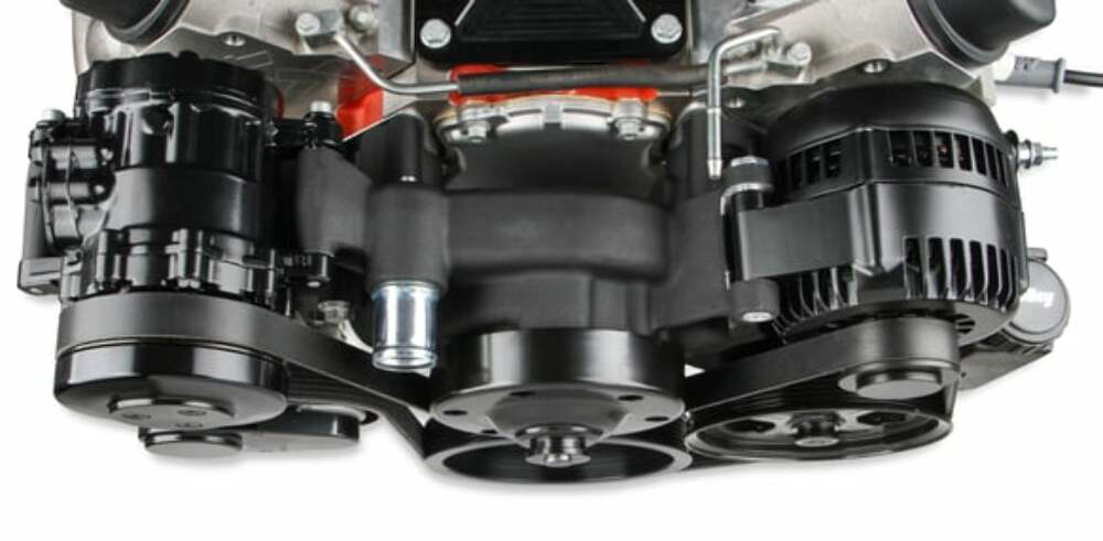 Holley Premium Black Mid-Mount LS7 Complete Accessory System - Dry Sump 20-190BK