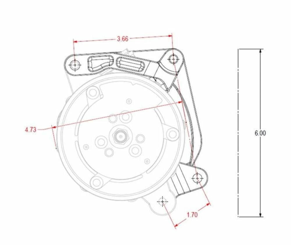 Fits 1967-1969 Chevrolet Camaro Low Mount A/C Brackets For Gen5 Lt4/Lt1 20-210