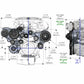 Holley Premium MidMount Complete Acc System GM Gen V LT4 Dry Sump Engines 20-221