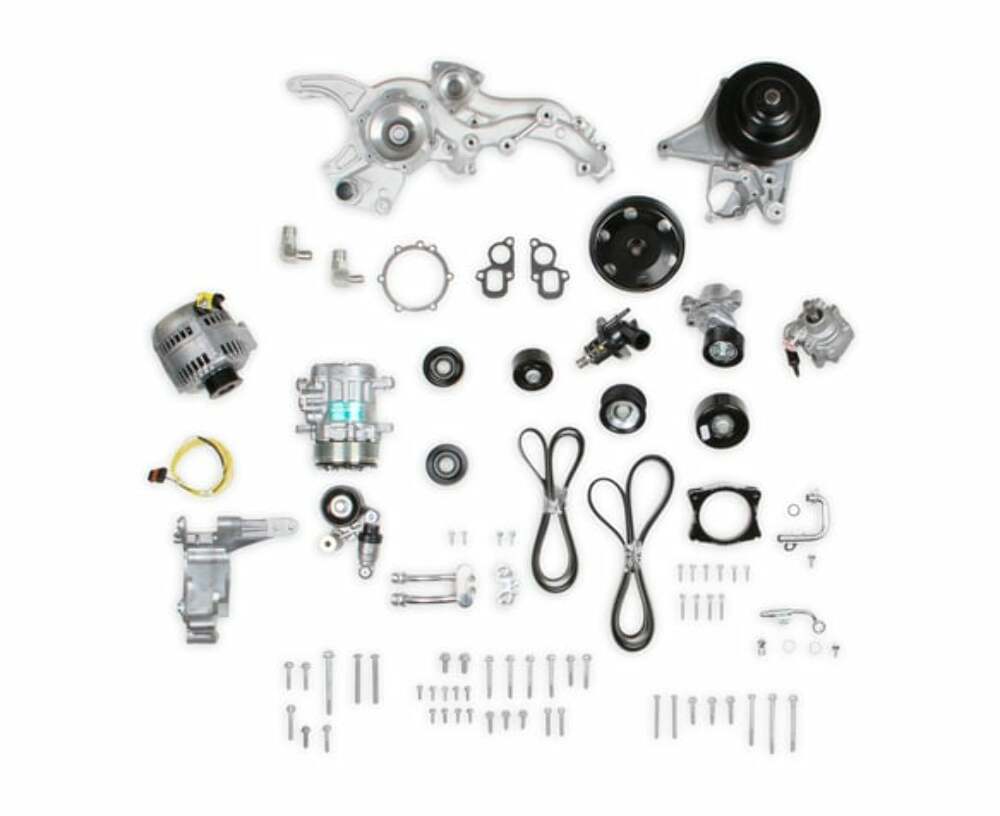Holley Premium MidMount Complete Acc System GM Gen V LT4 Dry Sump Engines 20-221