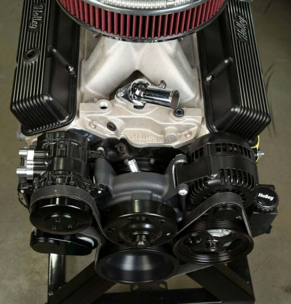 Holley Small Block Chevy Mid-Mount Complete Accessory System - 20-240BK