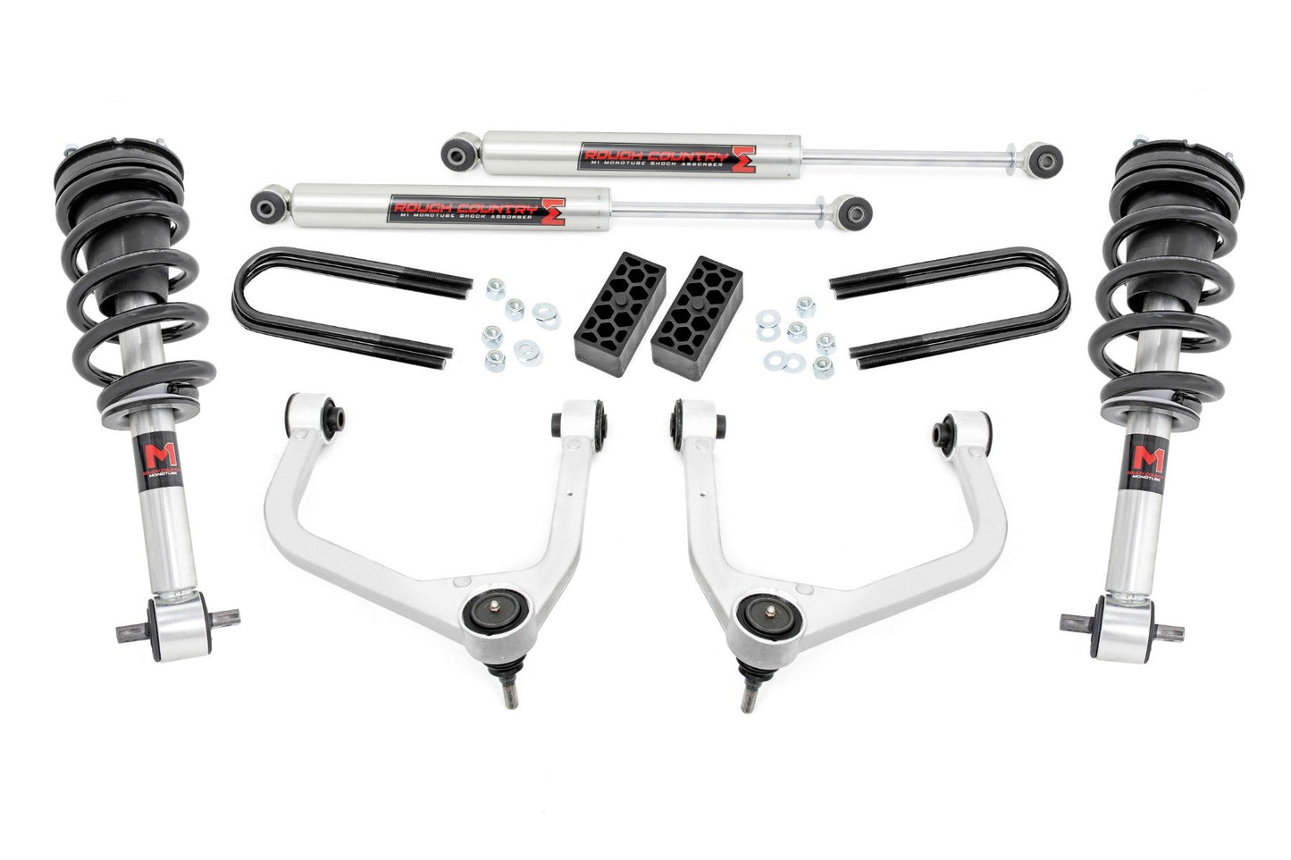 Rough Country 3.5 Inch Lift Kit - M1 Struts/M1 - Chevy Silverado 1500 2WD/4WD (2025) - 110440