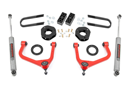 Rough Country 3.5 Inch Lift Kit - Chevy Silverado 1500 2WD/4WD (2025) - 110430RED