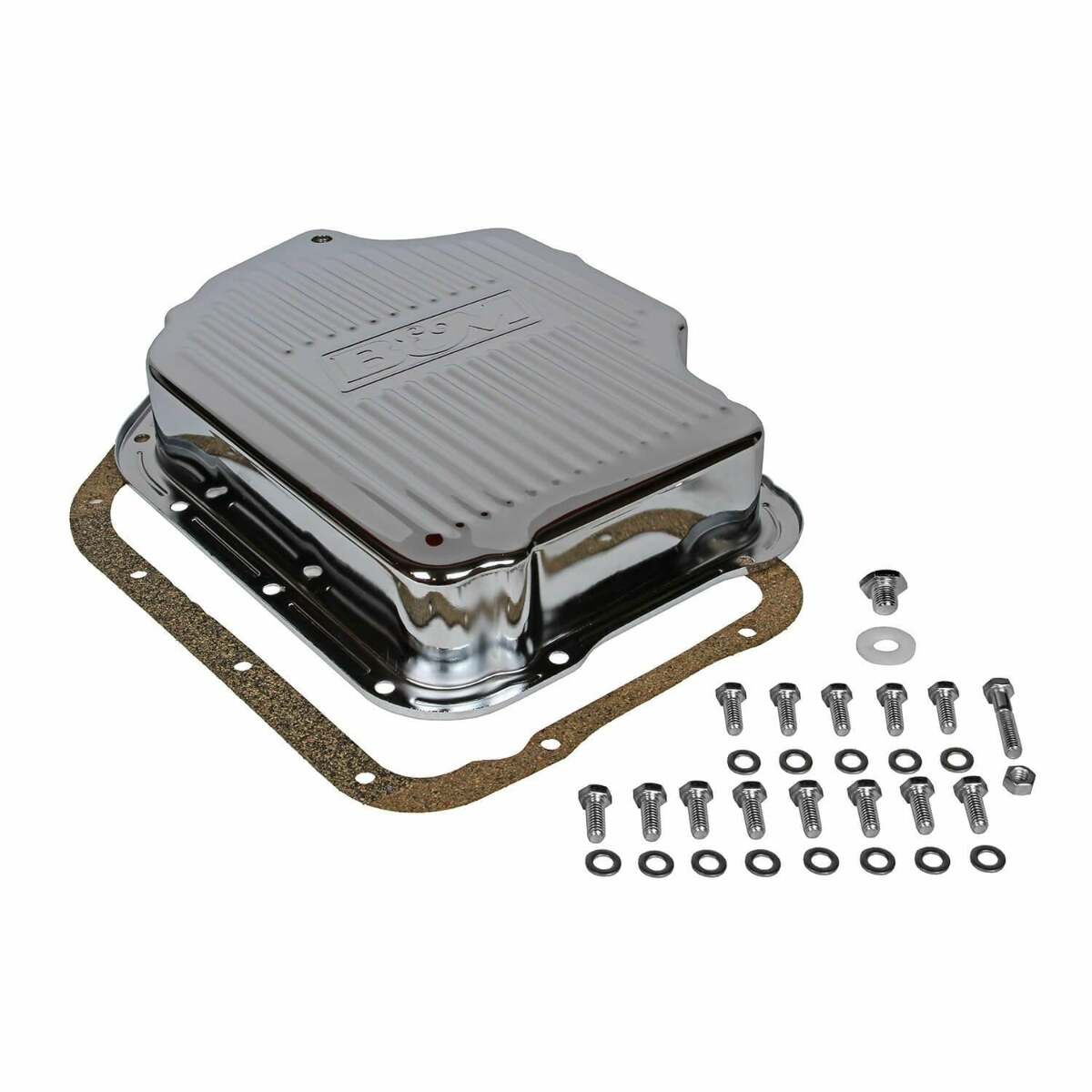 B&M Hi-Tek Deep Chrome Trans Pan for GM TH400 Transmission - 20289