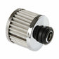 Mr. Gasket Valve Cover Breather Push-In Round Steel/Rubber Chrome 2049G