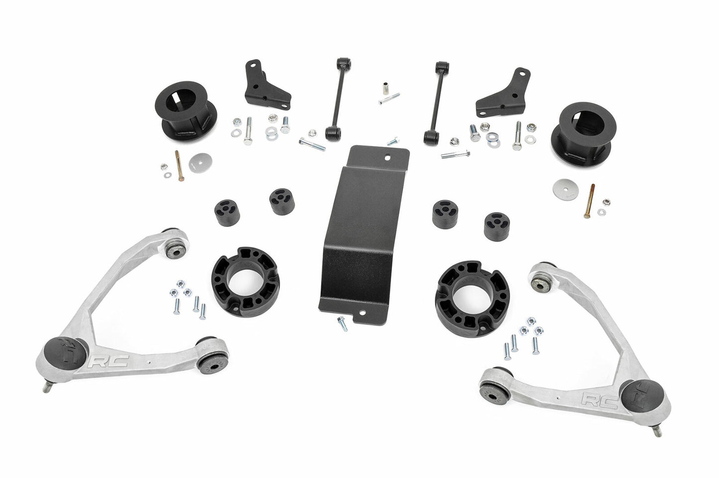 Fits Chevy Avalanche 2WD/4WD (2007-2013) 3.5 Inch Lift Kit; Forged UCA; 20601