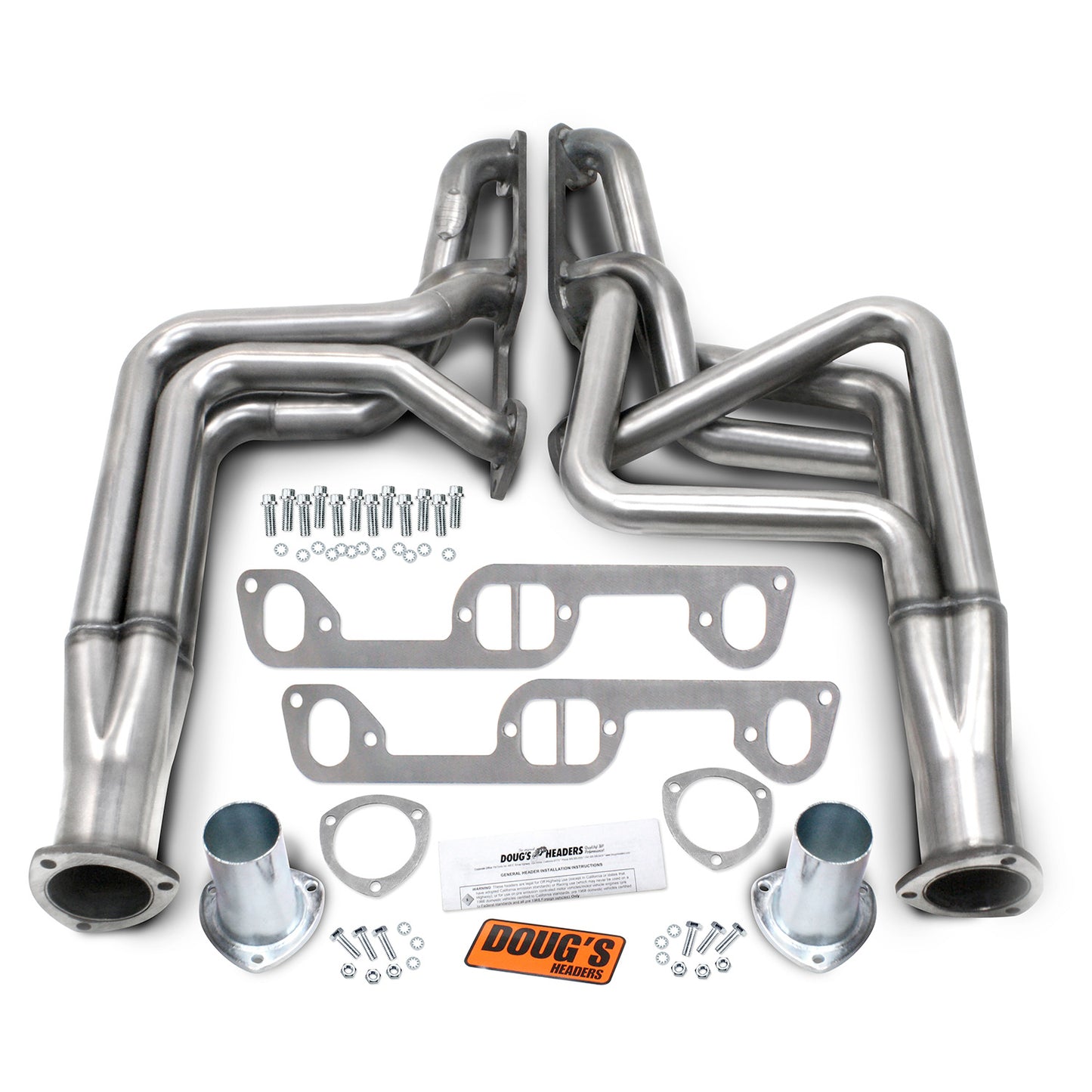 Long Tube Headers for 304 Stainless 1-3/4in Primary Stainless Steel D570-SS